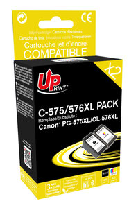 Pack UPrint compatible CANON PG-575XL/CL-576XL  2 cartouches