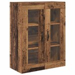 vidaXL Haut Armoire Bois Ancien 69 5 x 34 x 180 cm Bois d'ingénierie