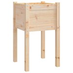 vidaXL Jardinière d'extérieur 40x40x70 cm bois de pin massif