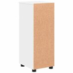 vidaXL Cabinet de salle de bain avec tiroir Blanc 30 x 35 x 80 cm