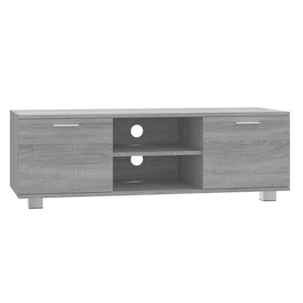 vidaXL Meuble TV Sonoma gris 120x40 5x35 cm Bois d'ingénierie