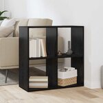 vidaXL Bibliothèque Chêne noir 69.5 x 29 x 69.5 cm Bois d'ingénierie