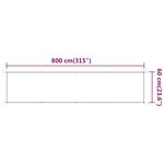 vidaXL Auvent vertical Beige 60x800 cm Tissu oxford