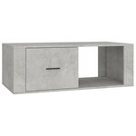 vidaXL Table basse Gris béton 100x50 5x35 cm Bois d'ingénierie