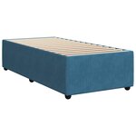 vidaXL Sommier à lattes de lit avec matelas Bleu foncé 90x200 cm