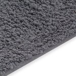 vidaXL Tapis de salle de bain 2 Pièces Tissu Gris