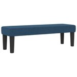 vidaXL Lit avec sommier et banc bleu 120x200 cm en tissu