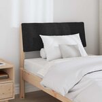 vidaXL Tête de lit capitonnée Noir 80 cm Pin massif