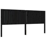 vidaXL Cadre de lit sans matelas noir 200x200 cm bois massif de pin