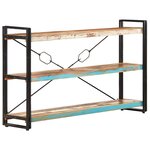 vidaXL Bibliothèque 3 niveaux 140x30x80 cm Bois de récupération massif