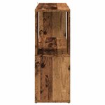 vidaXL Bibliothèque/Séparateur de pièce vieux bois 80x24x63 cm
