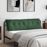 vidaXL Coussin de Dos Vert Jungle 160 x 50 cm Tissu en velours côtelé