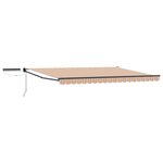 vidaXL Auvent rétractable électrique Bleu  Orange  Anthracite 4 × 3 m