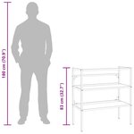 vidaXL Cadre de lavabo de salle de bain Noir 79x38x83 cm Fer