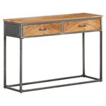 vidaXL Table console 110x35x75 cm Bois d'acacia massif