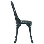 vidaXL Chaise de jardin 2 Pièces Vert 39 x 40 x 87cm Aluminium