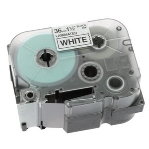 Tze-261 ruban laminé 36 mm x 8 m noir sur blanc brother