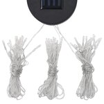 vidaXL Tonnelle avec guirlande lumineuse à LED 3x4 m Crème