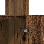 vidaXL Buffet haut vieux bois 92x33x180 cm bois d'ingénierie