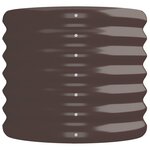 vidaXL Lit surélevé de jardin Acier enduit de poudre marron
