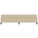 vidaXL Cadre de lit avec matelas Gris Vert Clair 90 x 190 cm tissu