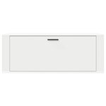 vidaXL Armoire à chaussures murale Blanc 100x35x38cm Bois d'ingénierie