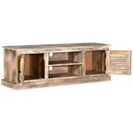 vidaXL Meuble TV Bois de manguier massif