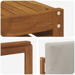 vidaXL Ensemble de canapés d'extérieur 6 Pièces Gris Naturel et Clair