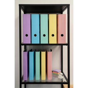 Classeur à levier Aquarel Prem'Touch Dos 80mm - A4 Jaune citron x 10 EXACOMPTA