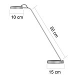 Lampe EYELIGHT LED Gris métal UNILUX