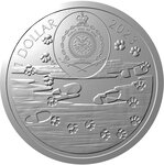 Pièce de monnaie en argent 1 dollar g 31.1 (1 oz) millésime 2023 dog breeds siberian husky