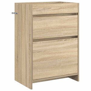 vidaXL Meuble sous lavabo de salle de bain Chêne Sonoma