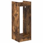 vidaXL Support de Plante Chêne fumé 30 x 30 x 80 cm Bois d'ingénierie