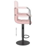vidaXL Tabouret de bar Rose Velours