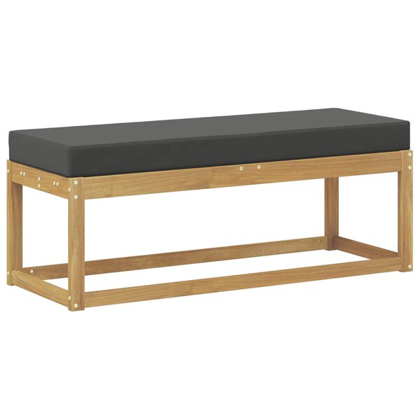 vidaXL Banc de Jardin Bois d'Acacia Massif Blanc
