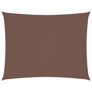 vidaXL Voile de parasol tissu oxford rectangulaire 4x6 m marron