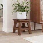 vidaXL Tabouret Naturel 26 x 26 x 26 cm Bois d'Acajou