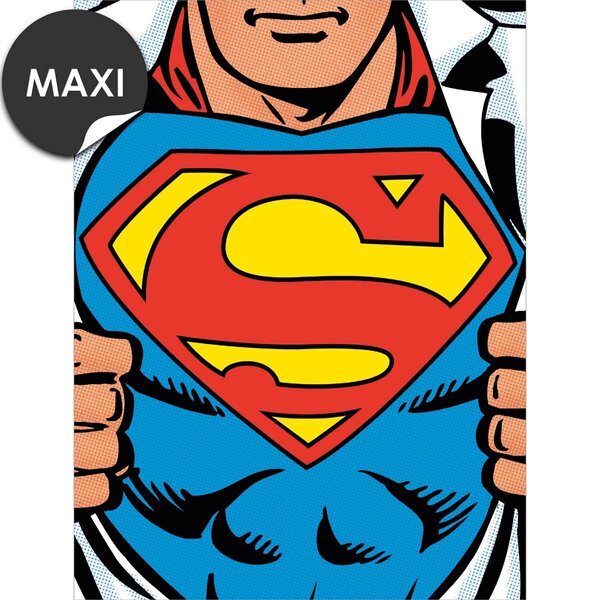 Grande carte anniversaire superman - draeger paris