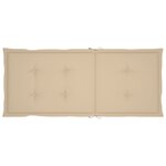 vidaXL Chaises de jardin lot de 6 avec coussins beige Bois teck massif