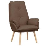 vidaXL Fauteuil relaxant Marron 69 x 74 x 93 cm tissu