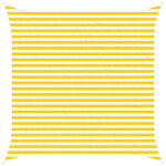 vidaXL Voile d'ombre Jaune et blanc 3 6 x 3 6 m 100   polyester Oxford