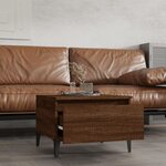 vidaXL Table d'appoint Chêne marron 50x46x35 cm Bois d'ingénierie