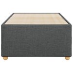 vidaXL Cadre de lit Gris foncé 80x200 cm Tissu