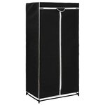 vidaXL Garde-robe Noir 75x50x160 cm