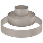 vidaXL Cache-pot de jardin Marron 120 x 120 x 20 cm Acier cuivré