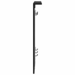 vidaXL Porte-manteau mural avec étagère Chêne noir 84 x 10 x 80 cm