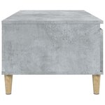 vidaXL Table basse Gris béton 90x50x36 5 cm Bois d'ingénierie