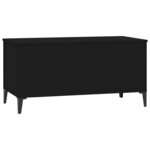 vidaXL Table basse Noir 90x44 5x45 cm Bois d'ingénierie