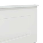 vidaXL Tête de lit Blanc Brillant 200 cm Bois d'ingénierie