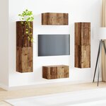vidaXL Ensemble meuble TV 6 Pièces Bois Ancien Bois d'ingénierie